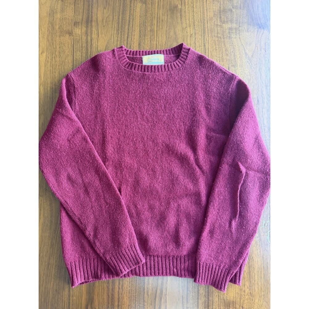 Vintage Jantzen Scotch Tumbler Maroon Wool Sweater - Size L